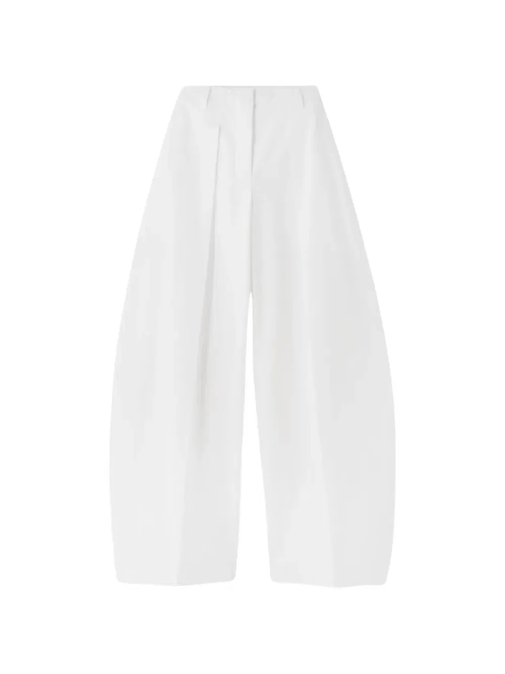 Брюки Le pantalon ovalo с плиссировкой Jacquemus, белый
