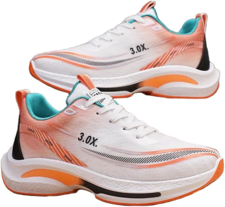 

Легкие дышащие кроссовки из сетки - противоскользящие, прочные беговые кроссовки для мужчин, повседневные кроссовки с резиновой подошвой, идеально подходят для повседневной носки, тренировок и спорта Hoalox, белый