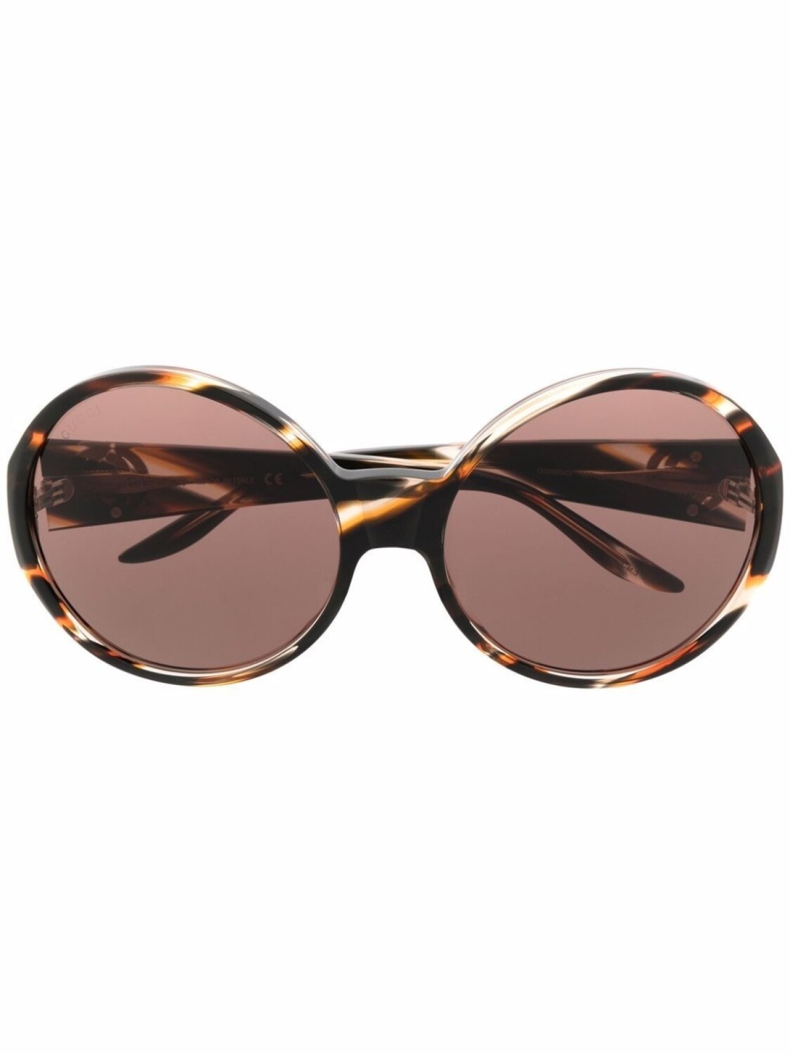 

Солнцезащитные очки в круглой оправе Gucci Eyewear, коричневый