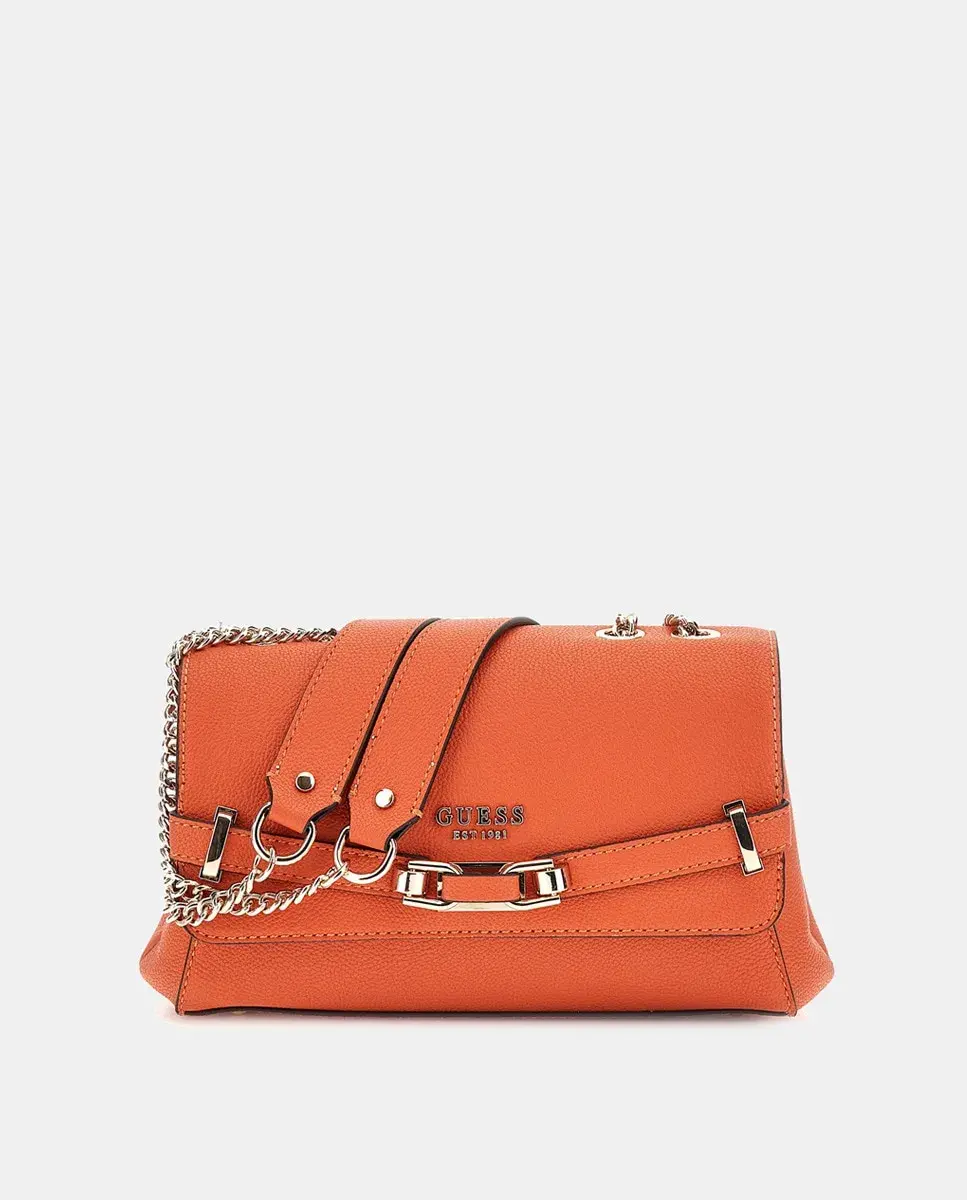 

Маленькая сумка с двумя ручками и магнитной застежкой Guess, оранжевый
