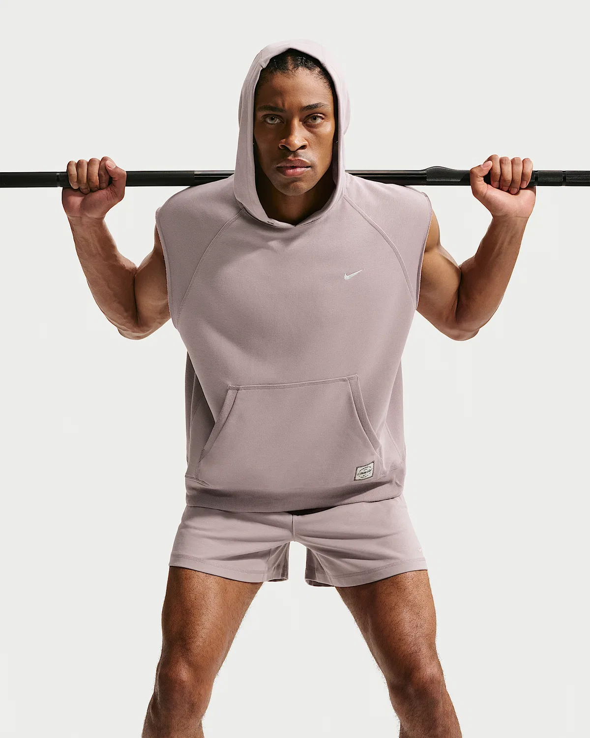 Мужская тренировочная безрукавка Dri-FIT Fleece Nike N.A.C., Light Violet Ore/Light Violet Ore