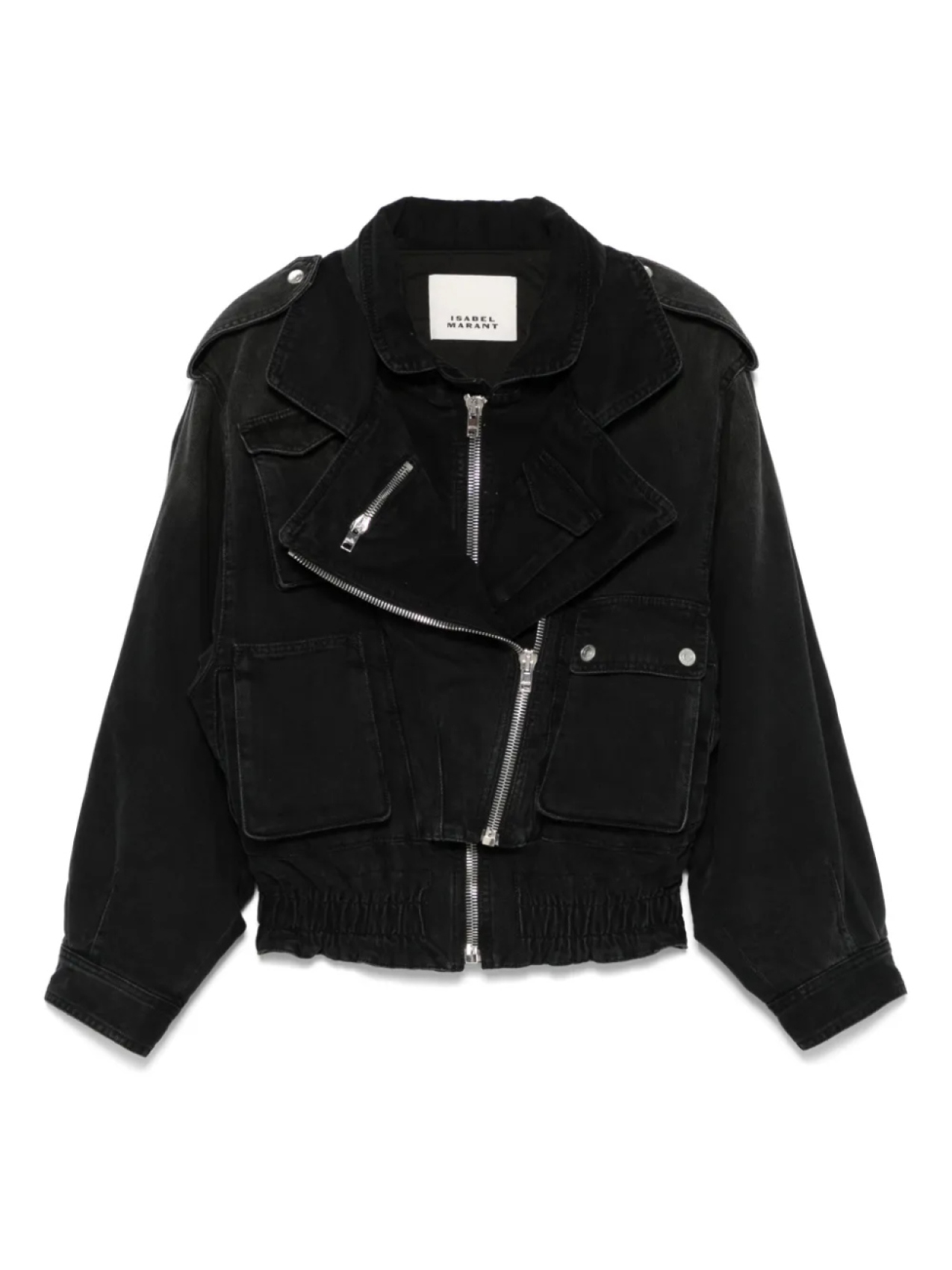 

Байкерская куртка Aneli ISABEL MARANT, черный