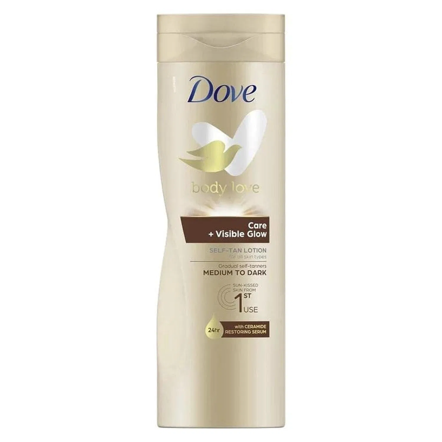 Лосьон для тела с эффектом автозагара Care + Visible Glow от Dove (6 x 400 мл) Dove