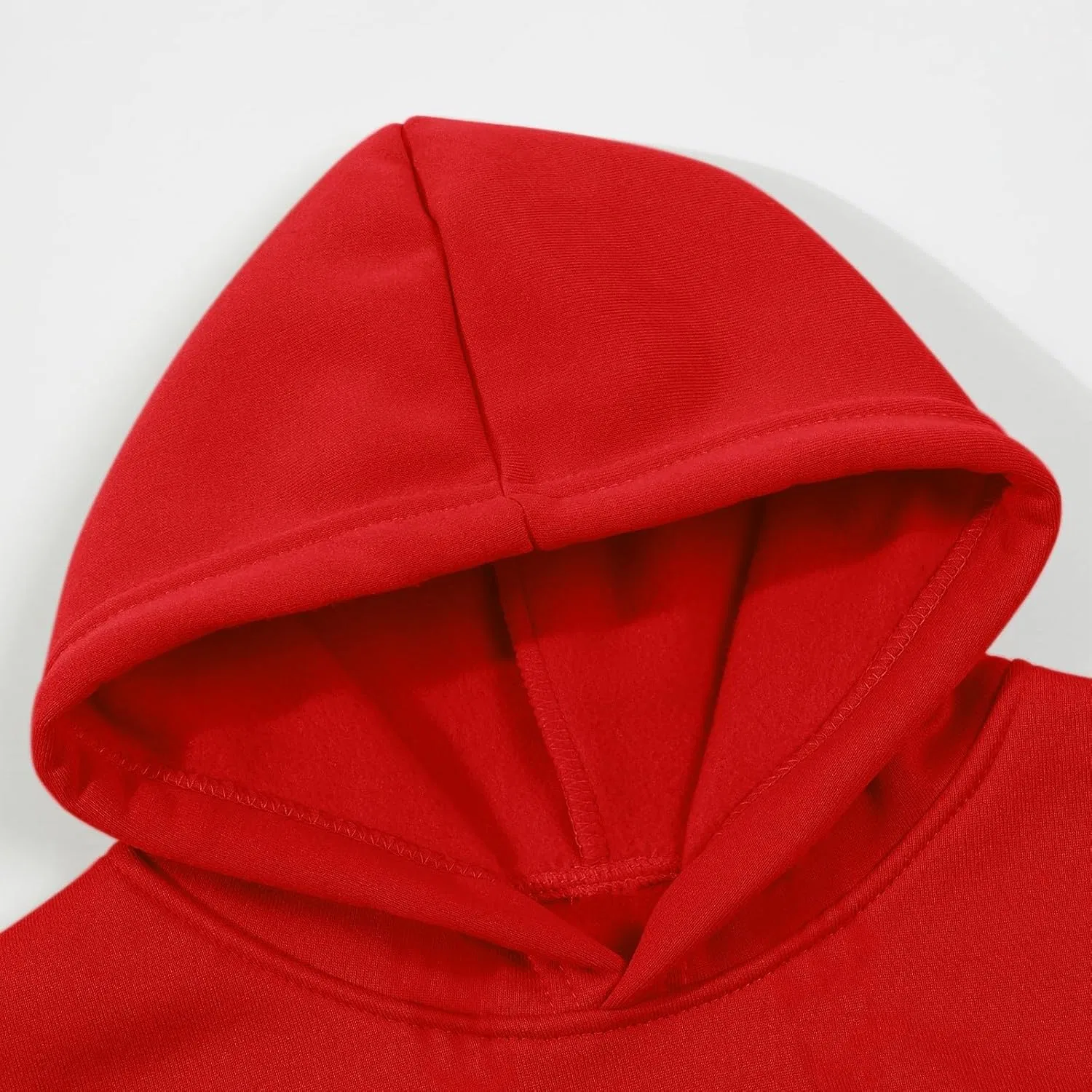 Детский спортивный костюм флисовый с капюшоном, 2 предмета, Red — фото 3