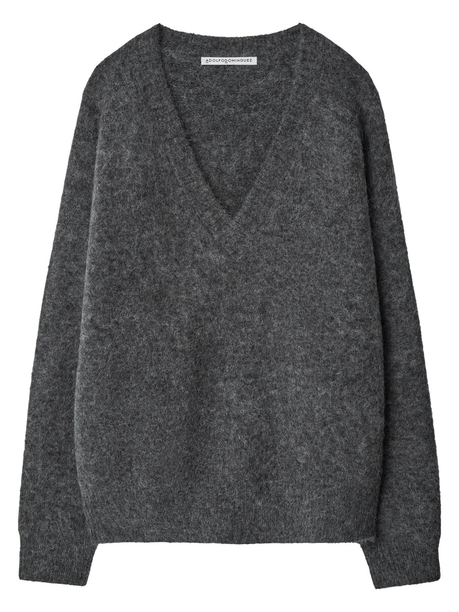 

Тонкий вязаный свитер Adolfo Dominguez Sweater, серый