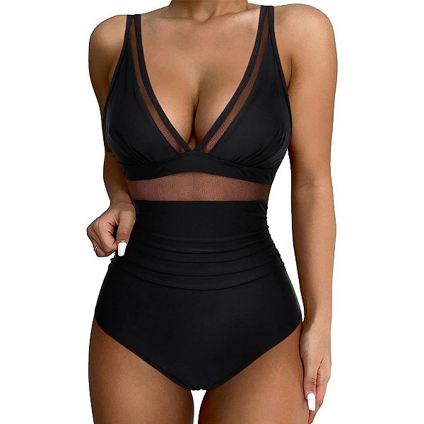 

Купальник женский one piece с сеткой, эффектом push up и высокой талией Yesfashion, Black, Черный, Купальник женский one piece с сеткой, эффектом push up и высокой талией Yesfashion, Black