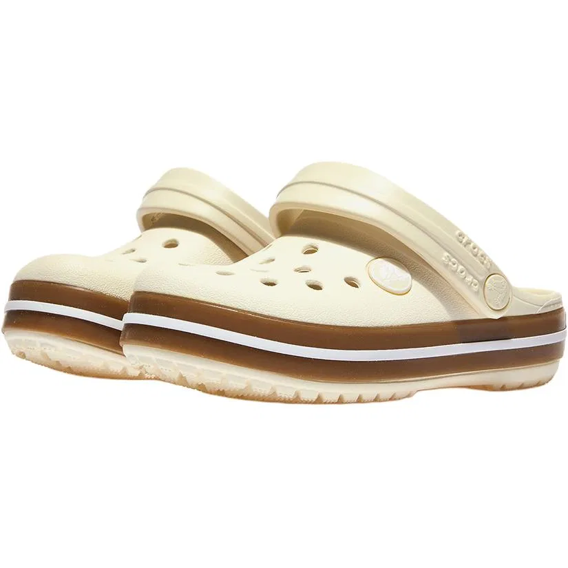 Кроссовки для малышей Crocs Crocband Low Top бежевые — фото 3