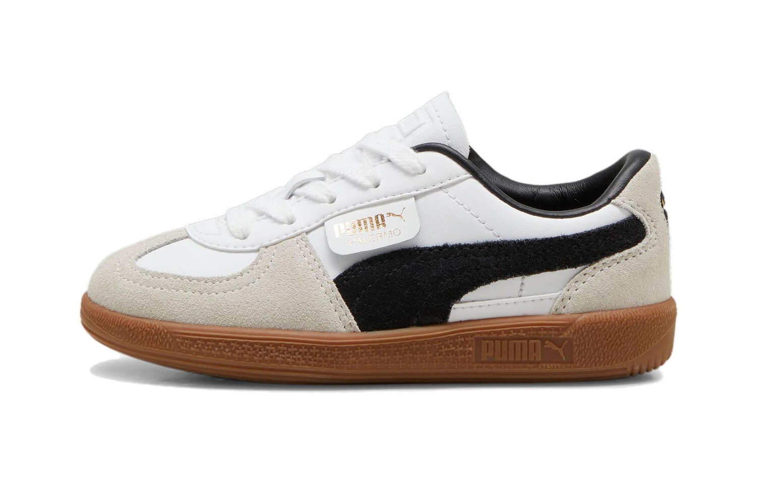 

Детские кожаные кроссовки Palermo Puma, серый