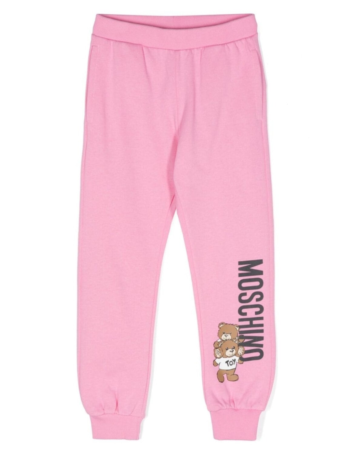 

Moschino Kids спортивные брюки с логотипом, розовый