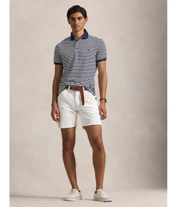 Футболка поло Slim fit Polo Ralph Lauren, белый — фото 3
