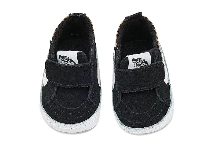Кроссовки высокие SK8-Hi Crib Vans Kids, Leopard Black/Brown — фото 3