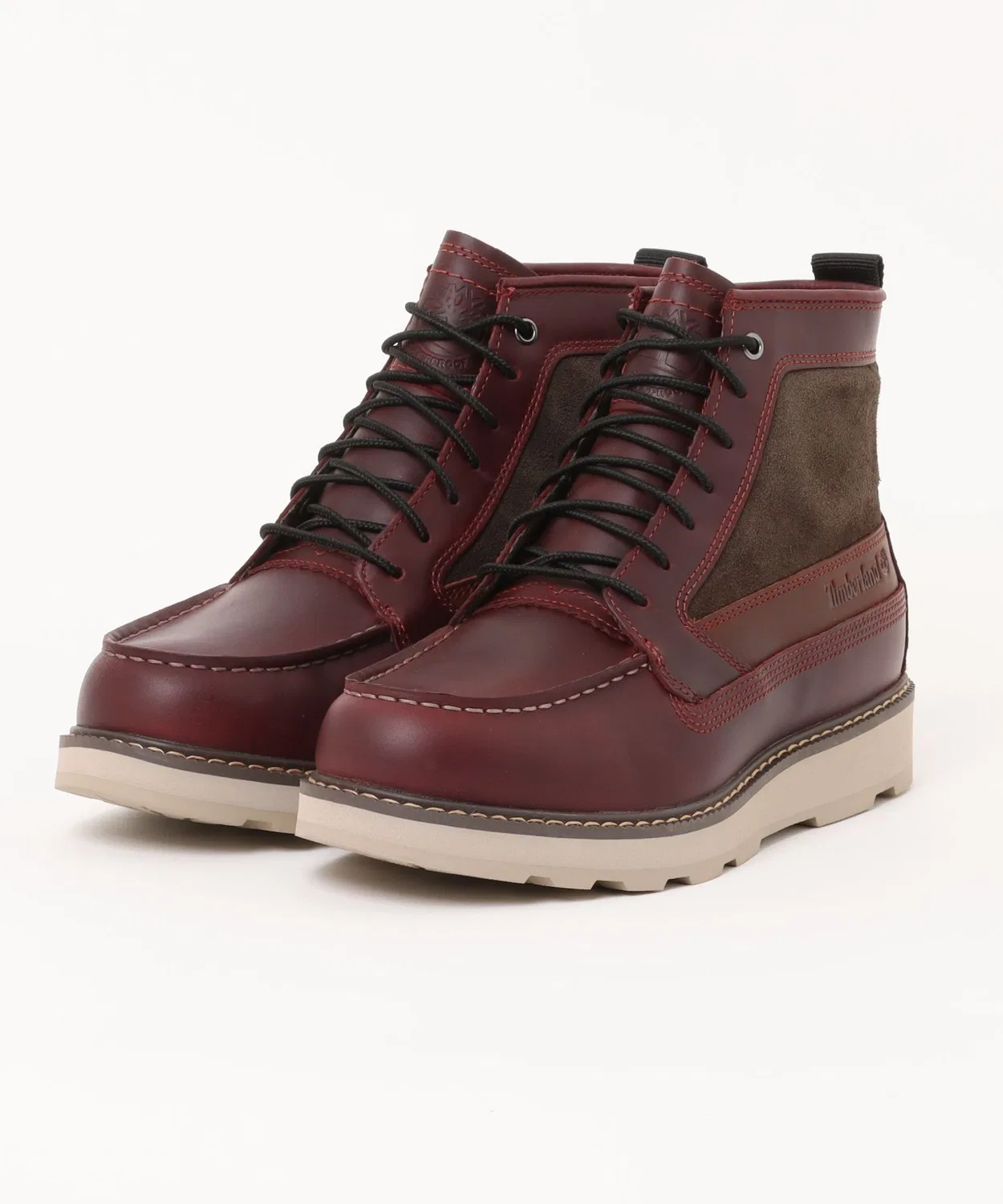 Ботинки Timberland Britton Mills Mid Lace WP Boot мужские, водоотталкивающие, цвет тёмно-коричневый
