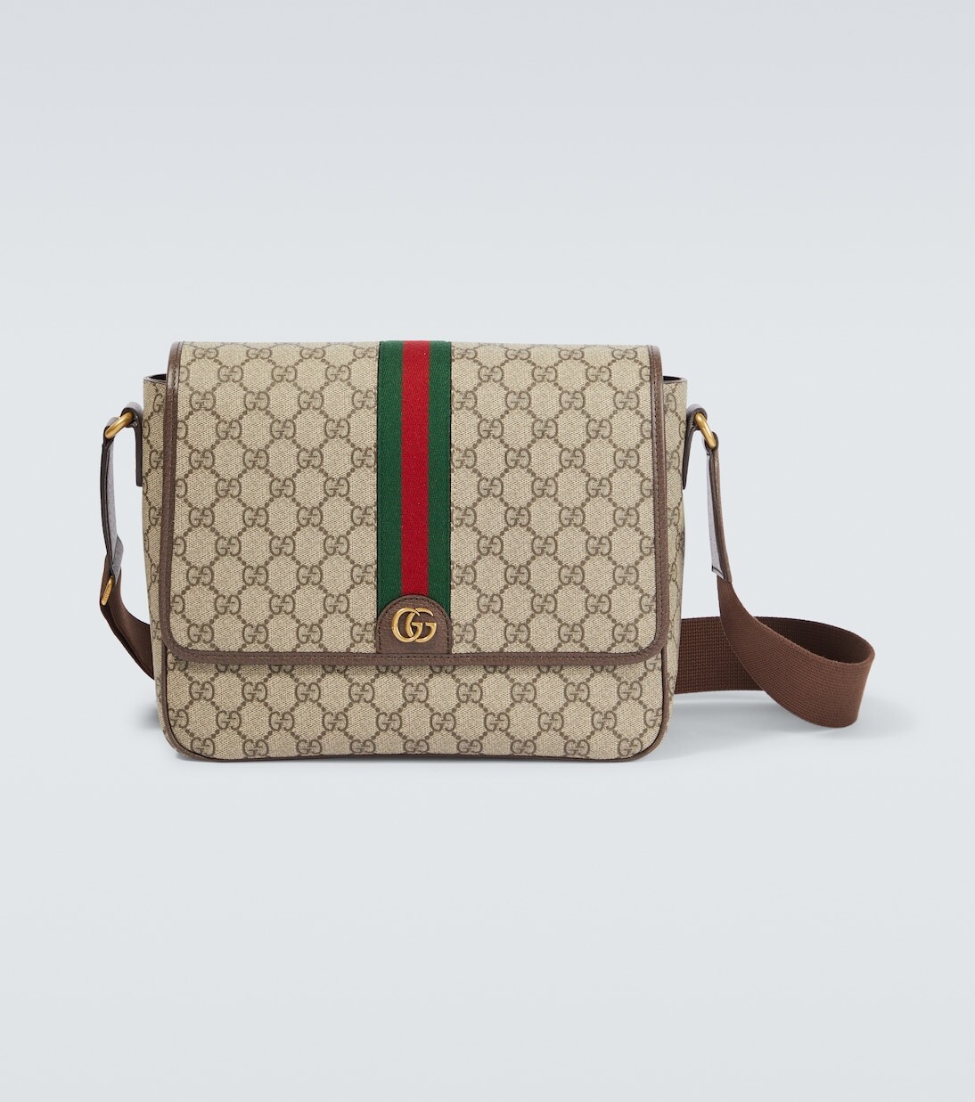 

Сумка через плечо ophidia среднего размера с узором gg Gucci, бежевый