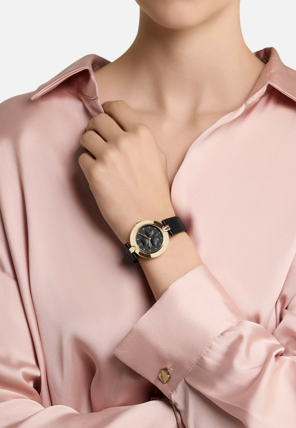 

Часы QUARTZ ANALOG LOGO LINKS Furla, черный