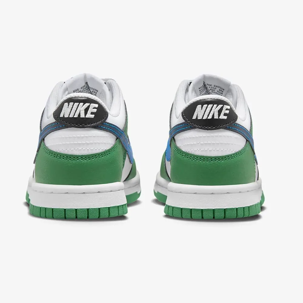 Кроссовки Nike Dunk Low для детей, черный/белый/синий — фото 4