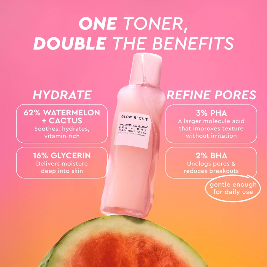 Тоник для сужения пор Glow Recipe Watermelon Glow PHA + BHA — фото 4