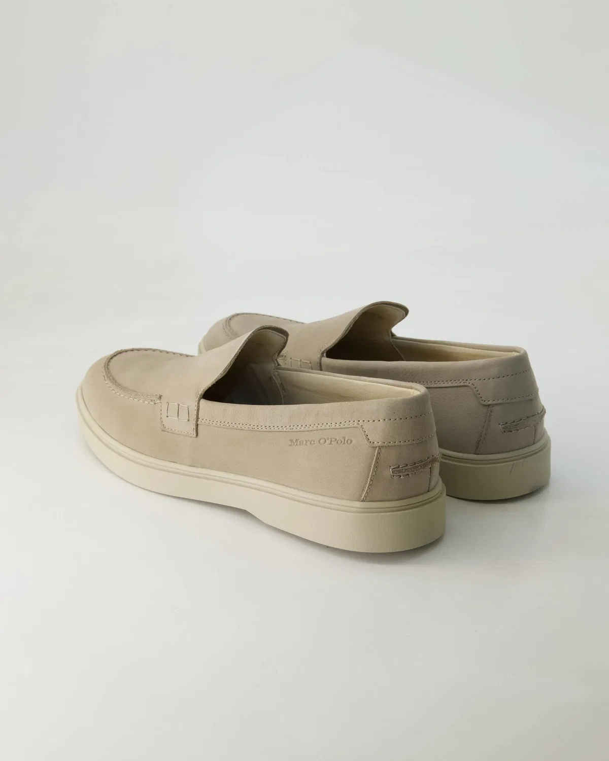 Слипперы из нубука Marc O'Polo Shoes, бежевый — фото 3