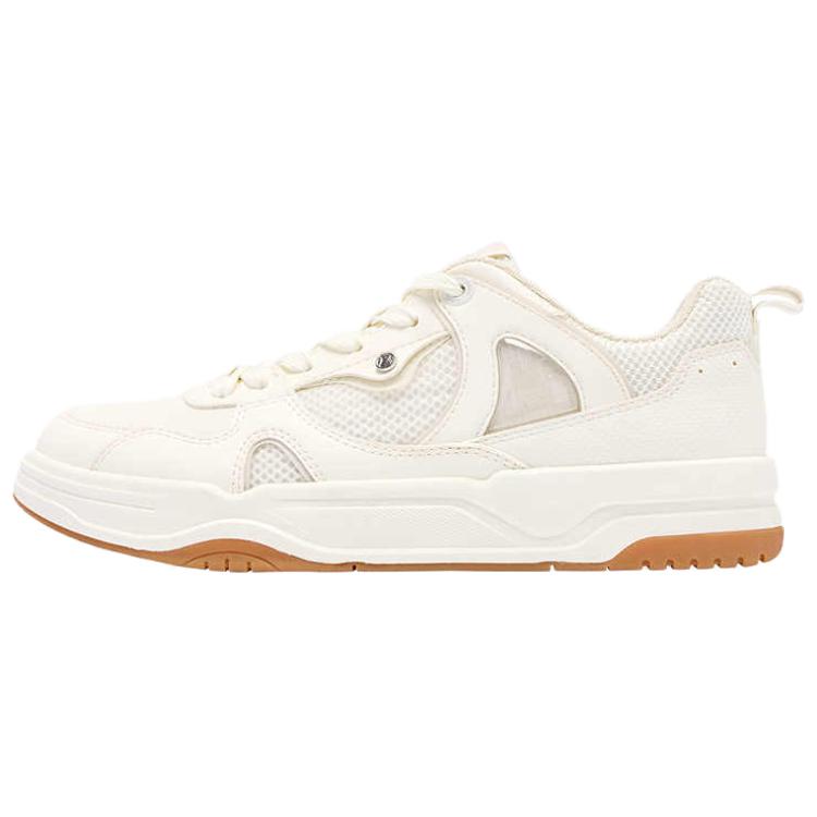 

QIAODAN Скользостойкие легкие кроссовки Low top Skateboard Shoes мужские Ivory Crescent