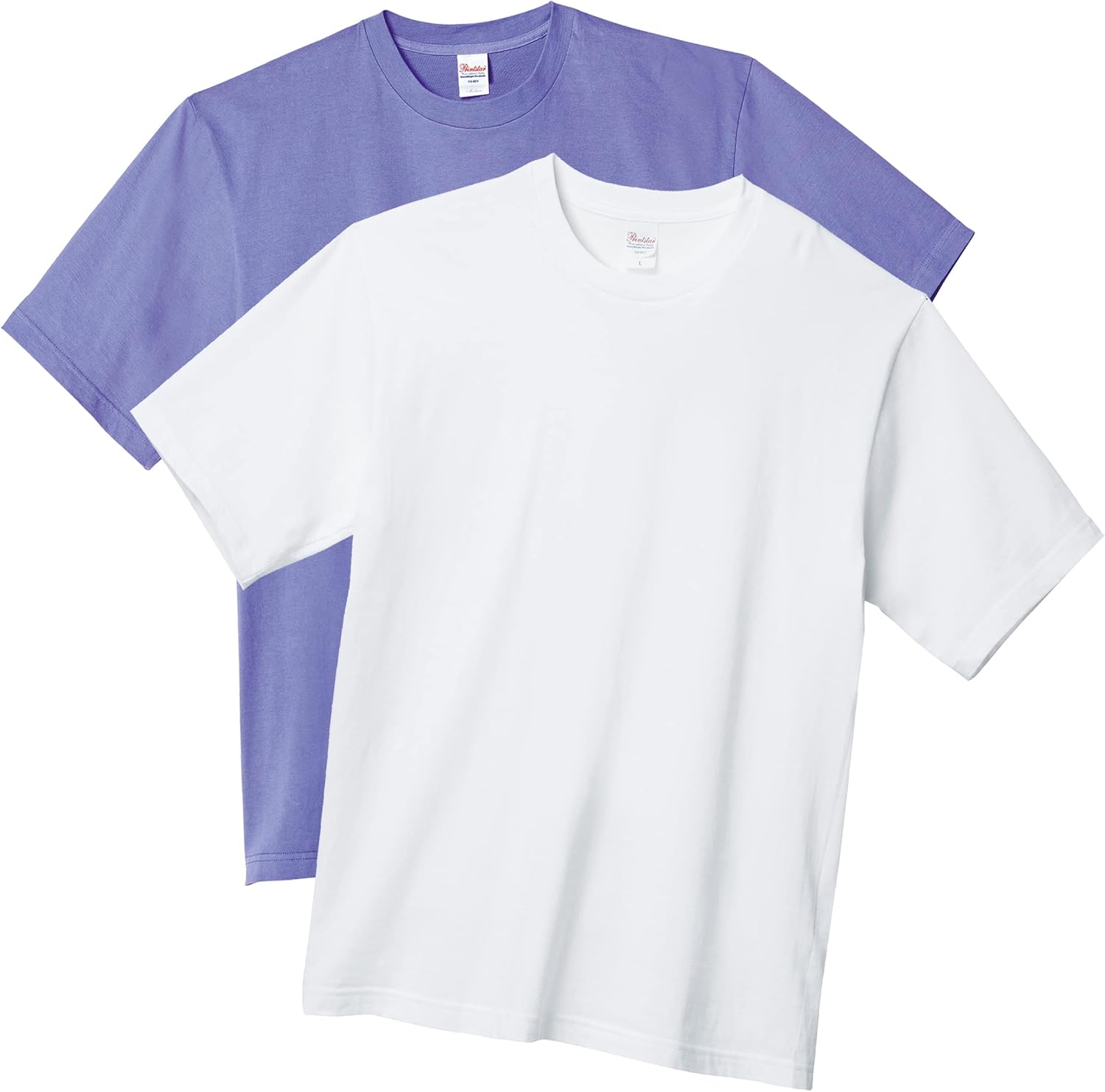 

Мужская футболка Printstar с коротким рукавом, однотонная, плотностью 5,6 унций, с крупным силуэтом, белый/голубой