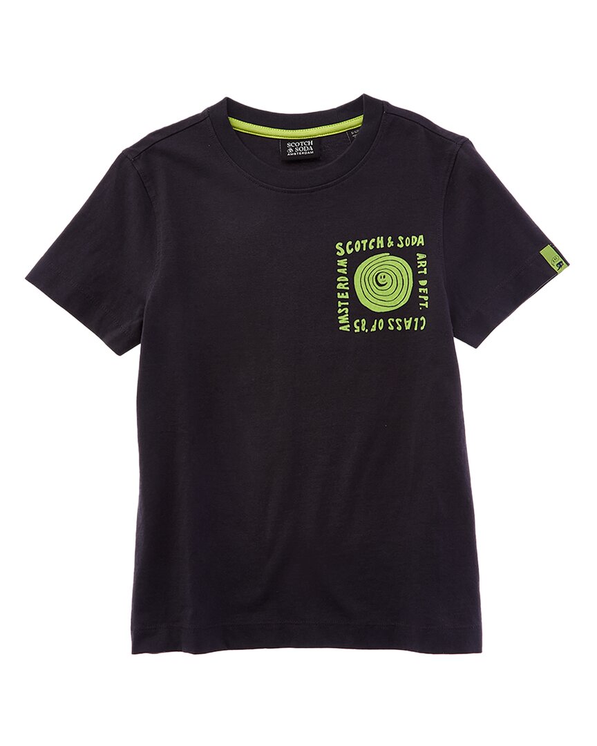 

Футболка свободного кроя с рисунком «Scotch & Soda», серый