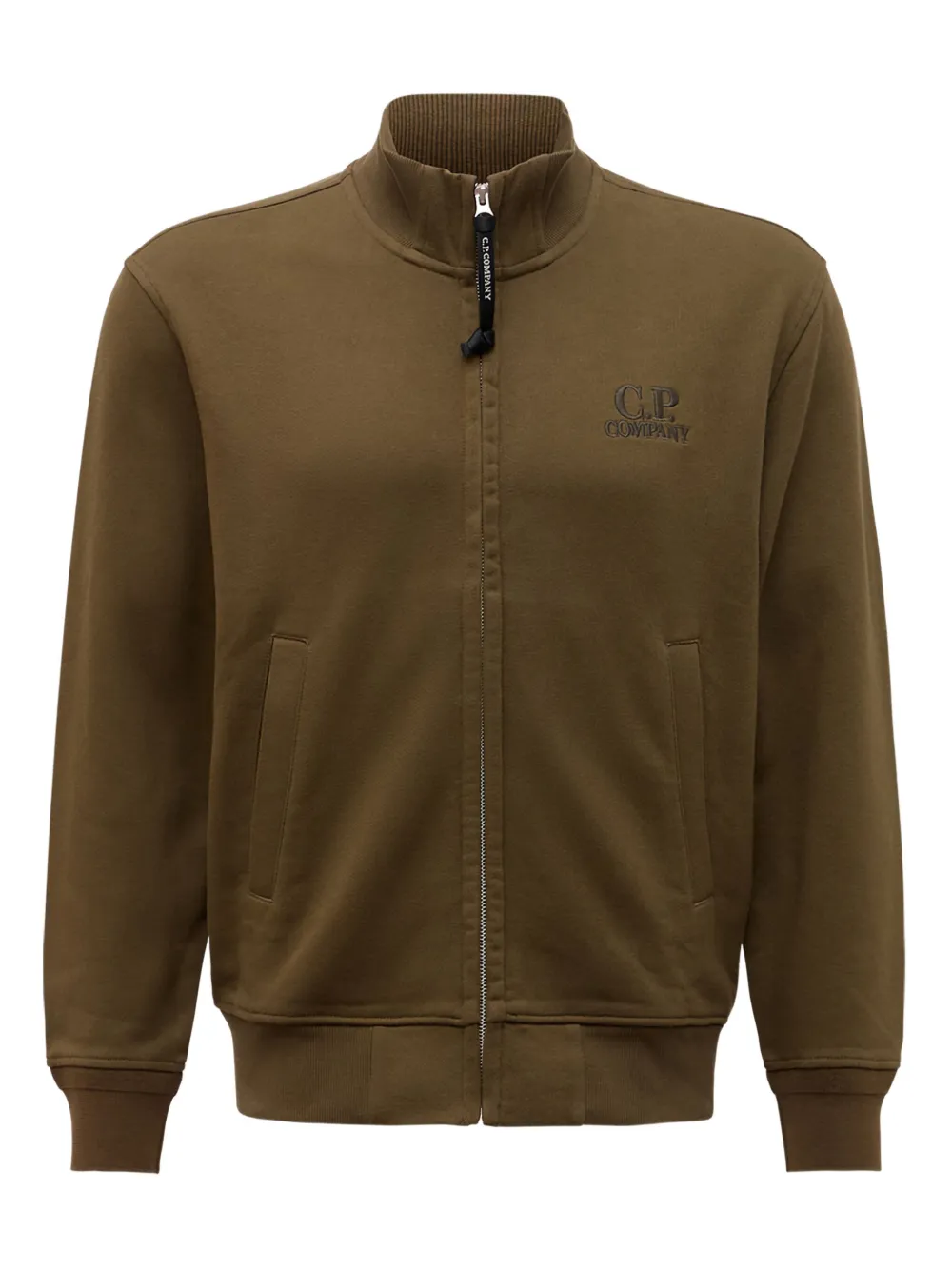 

Толстовка на молнии с вышитым логотипом C.P. Company, коричневый
