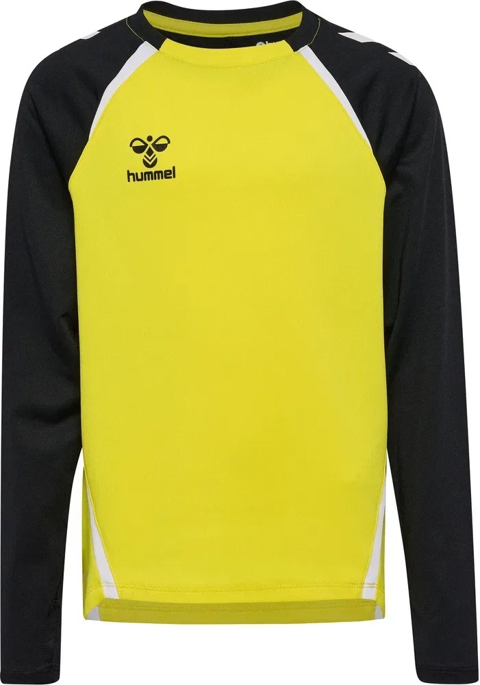 Капуzenpullover детский, Lead 2.0 Crew Sweat, Hummel, желтый — фото 2