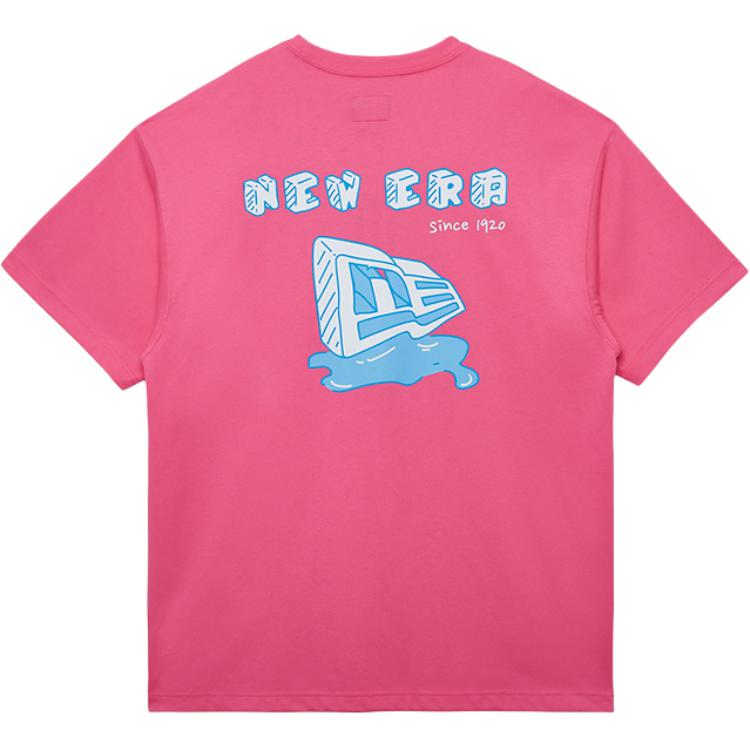 

New Era Футболка унисекс розово-красная, Красный, New Era Футболка унисекс розово-красная