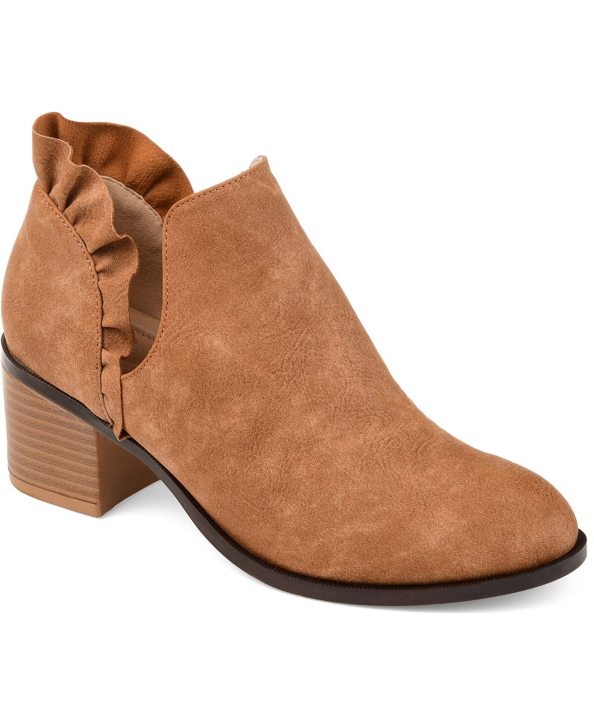 

Женские ботинки Lennie с рюшами Journee Collection, коричневый