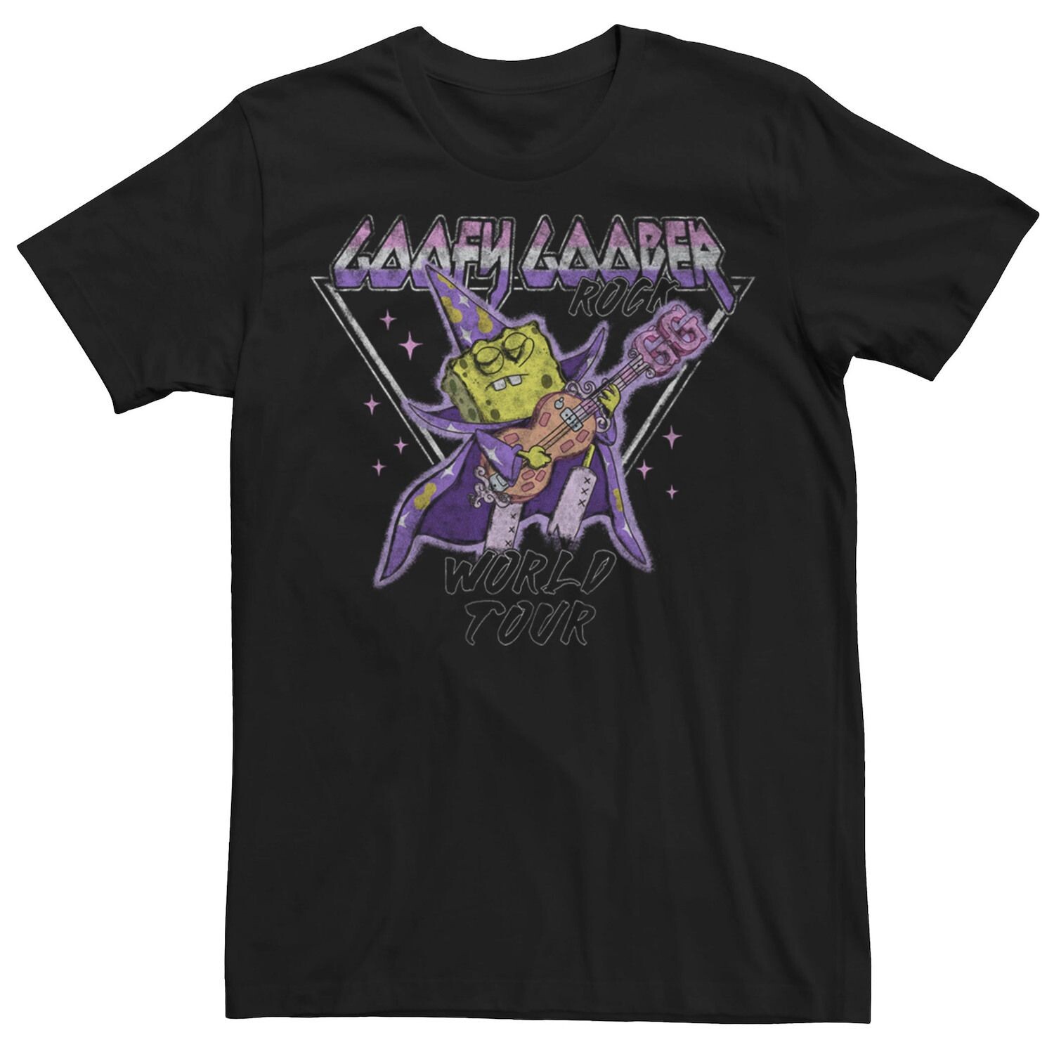 

Мужская футболка Sponge Bob SquarePants Goofy Goober Rock World Tour Licensed Character