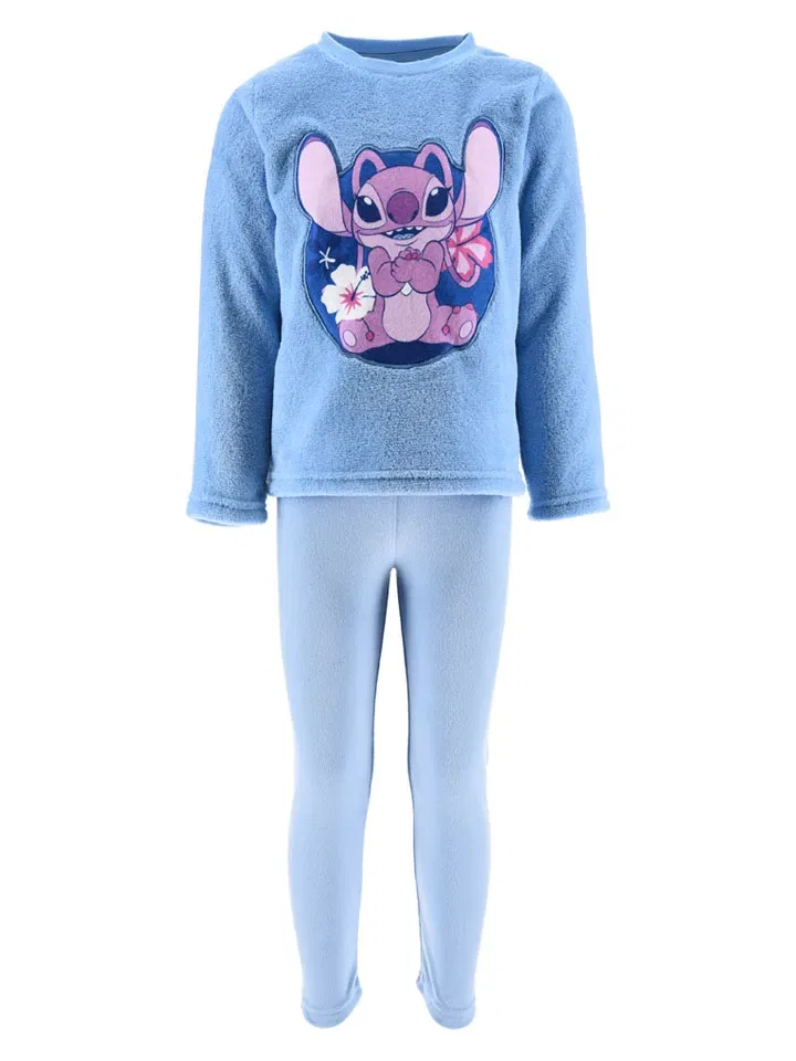 Пижама хлопковая Lilo & Stitch, голубой