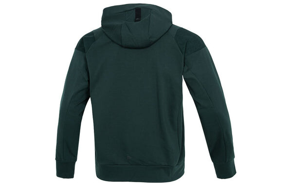 Куртка Men's adidas Wj Prew Kn Jkt Hooded Sports Solid Color Casual Knit Jacket Green, зеленый — фото 2