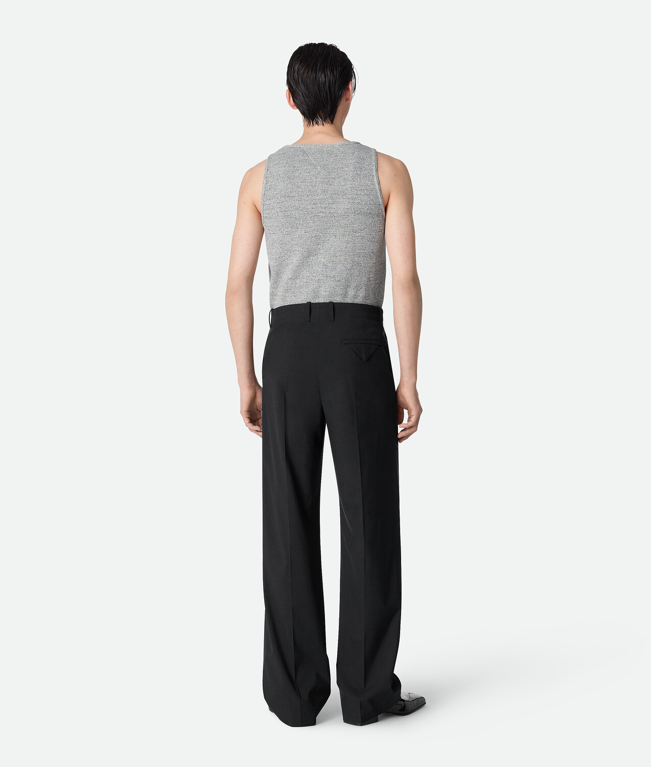 Fine wool pants BOTTEGA VENETA, смесь угольных оттенков — фото 3