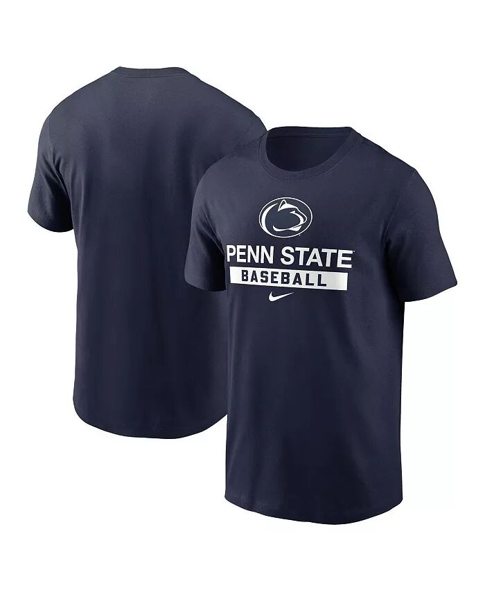 

Футболка бейсбольная мужская темно-синяя Penn State Nittany Lions Nike