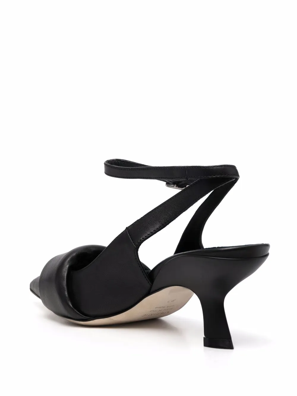 Туфли-лодочки на низком каблуке с заостренным носком Vic Matie, черный — фото 3