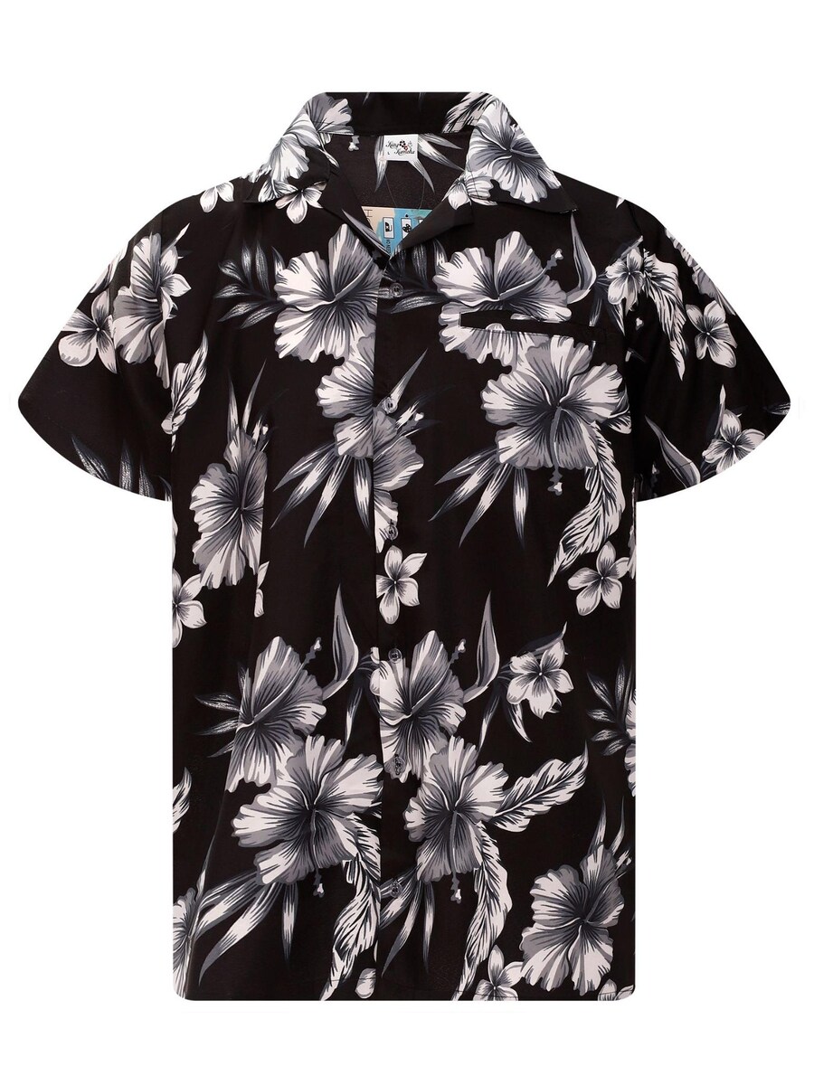 

Рубашка King Kameha Mono Flowers, серый