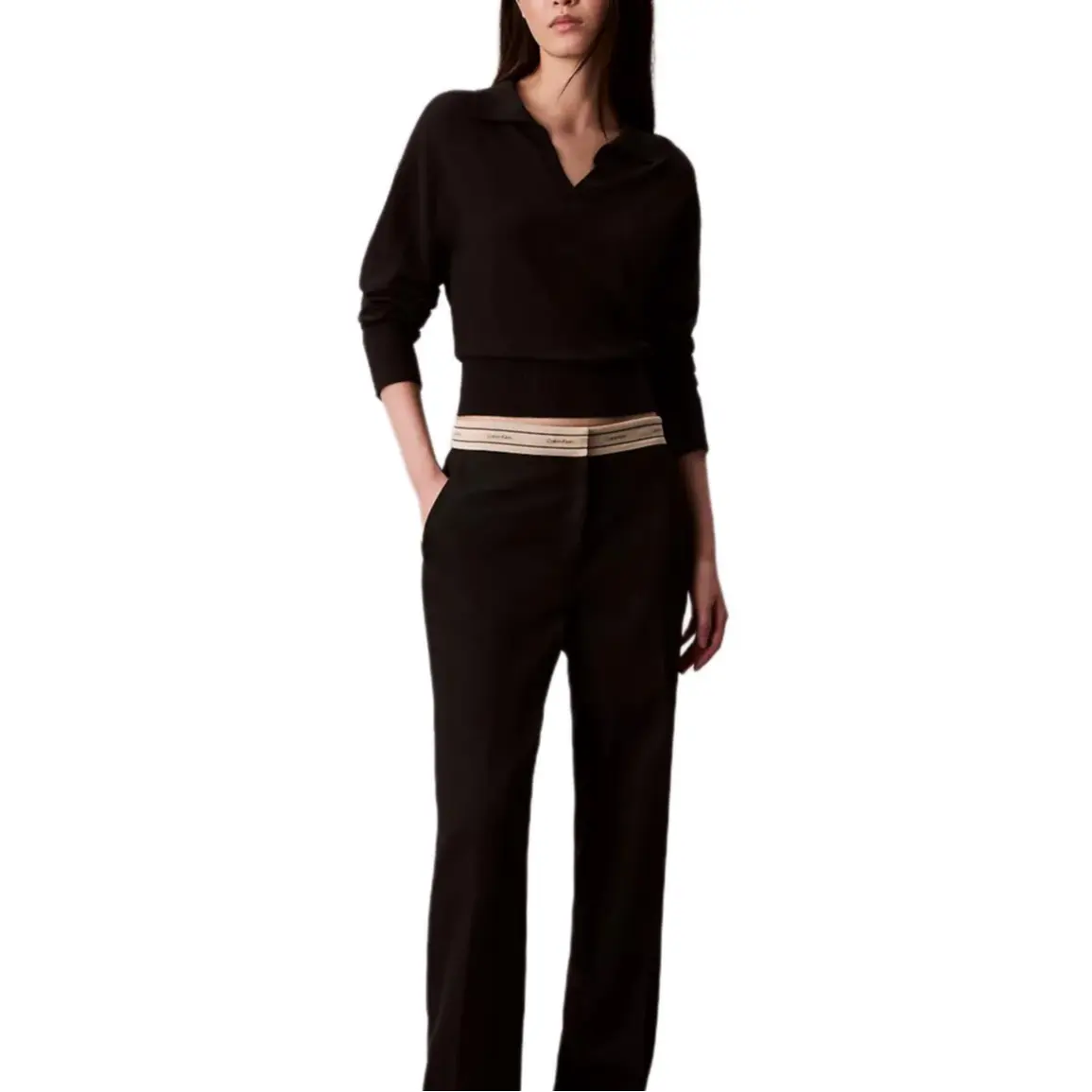 

Поло для женщин Calvin Klein, черный