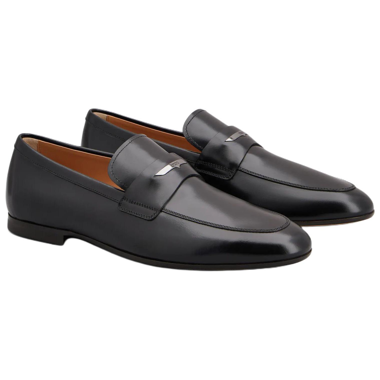 Лоферы с закругленным носком и логотипом Tod'S, original shoe box included — фото 4