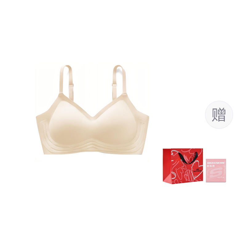 

Женский бюстгальтер в одиночной упаковке, подарочный набор Skechers, Champagne Skin