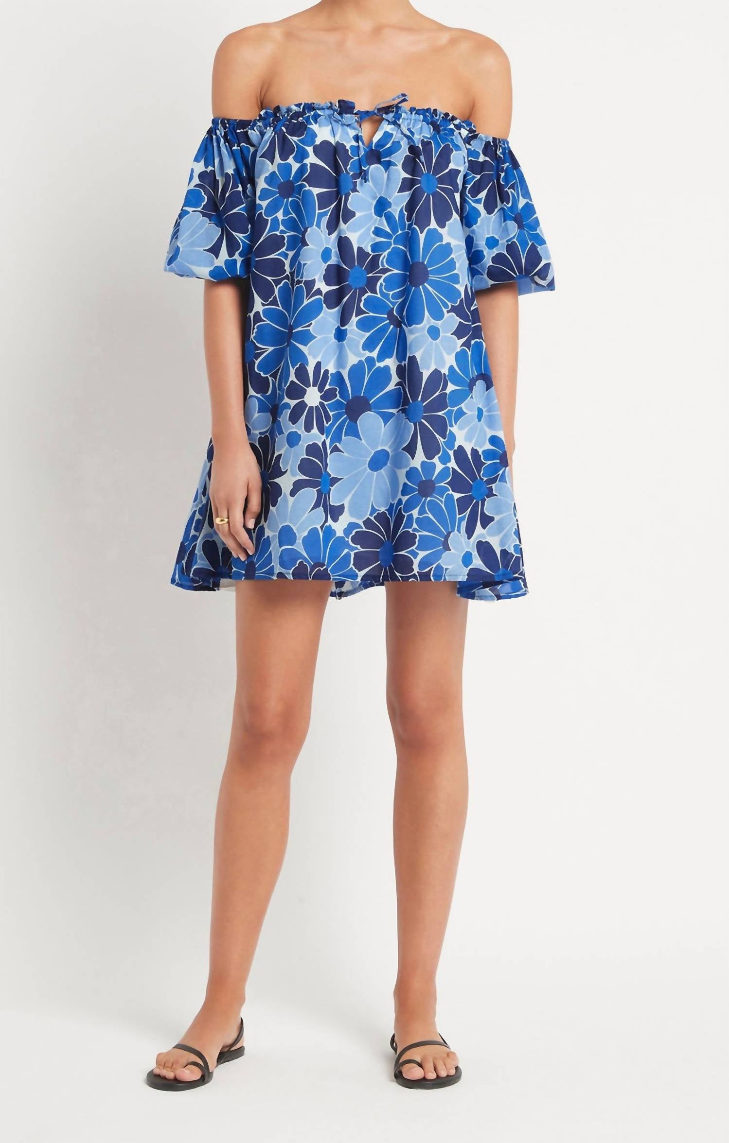 

Мини-платье Letisha в цвете Canaria Floral Blue FAITHFULL THE BRAND