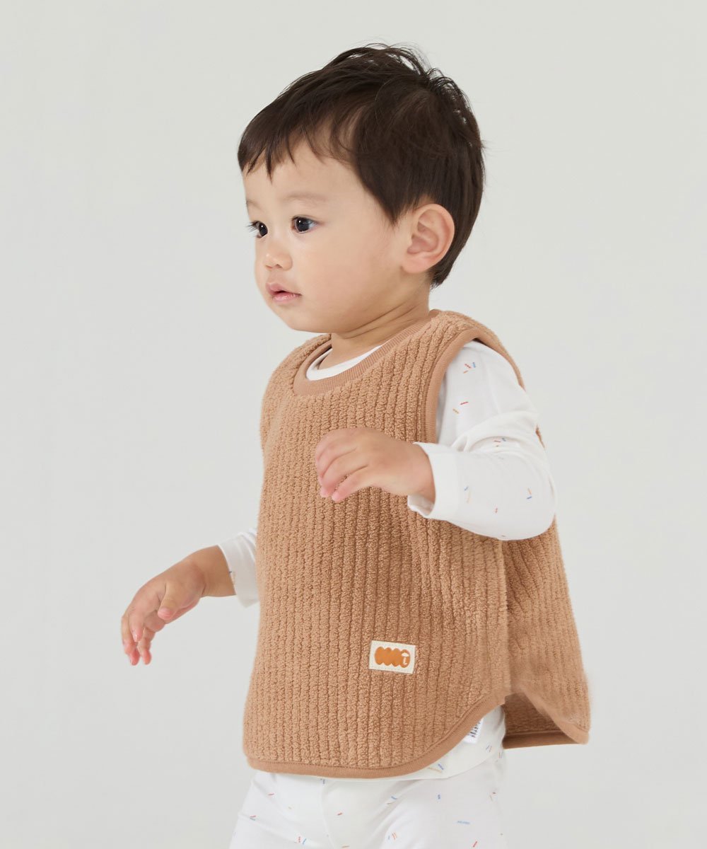 Однотонный короткий спальный жилет Velboa Moimoln, brown