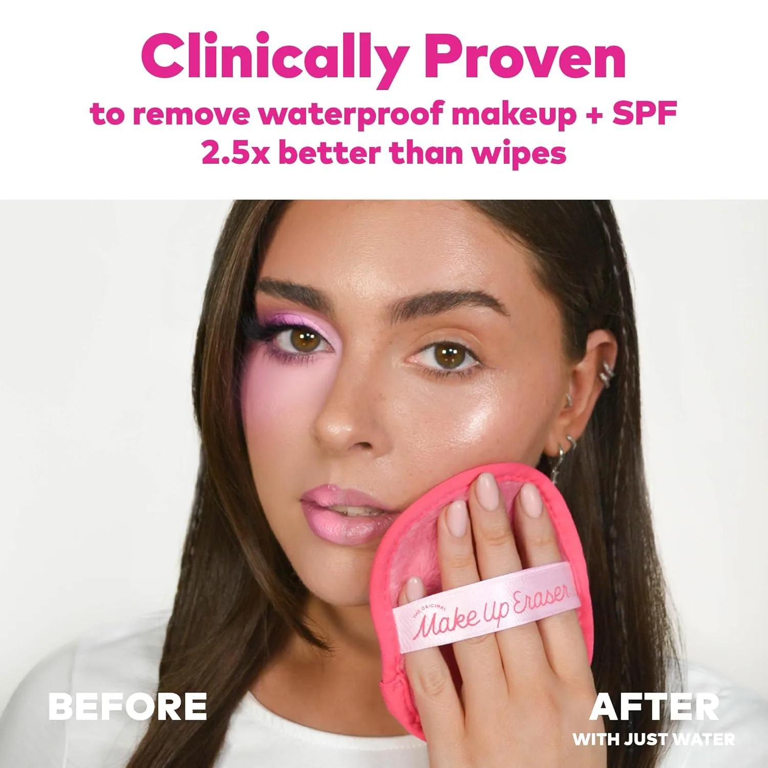 Средство для снятия макияжа Makeup Eraser — Оригинальный PRO для легкого удаления макияжа водой, включая водостойкую тушь, подводку — фото 2