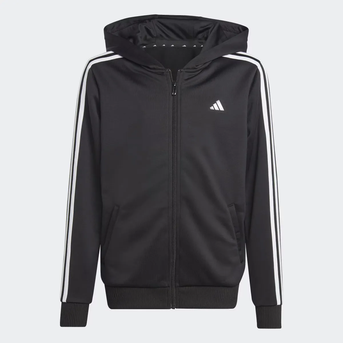 

Детская куртка adidas Train Essentials AEROREADY Regular-Fit с тремя полосками, черный/белый