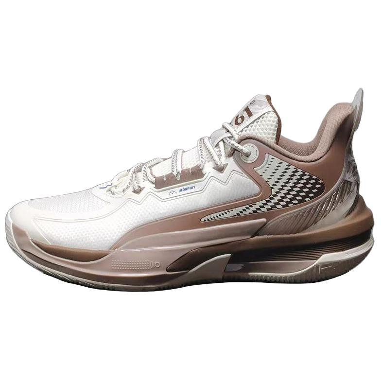 

361° Мужские низкие баскетбольные кроссовки с амортизацией и противоскользящим покрытием, цвет белый/коричневый