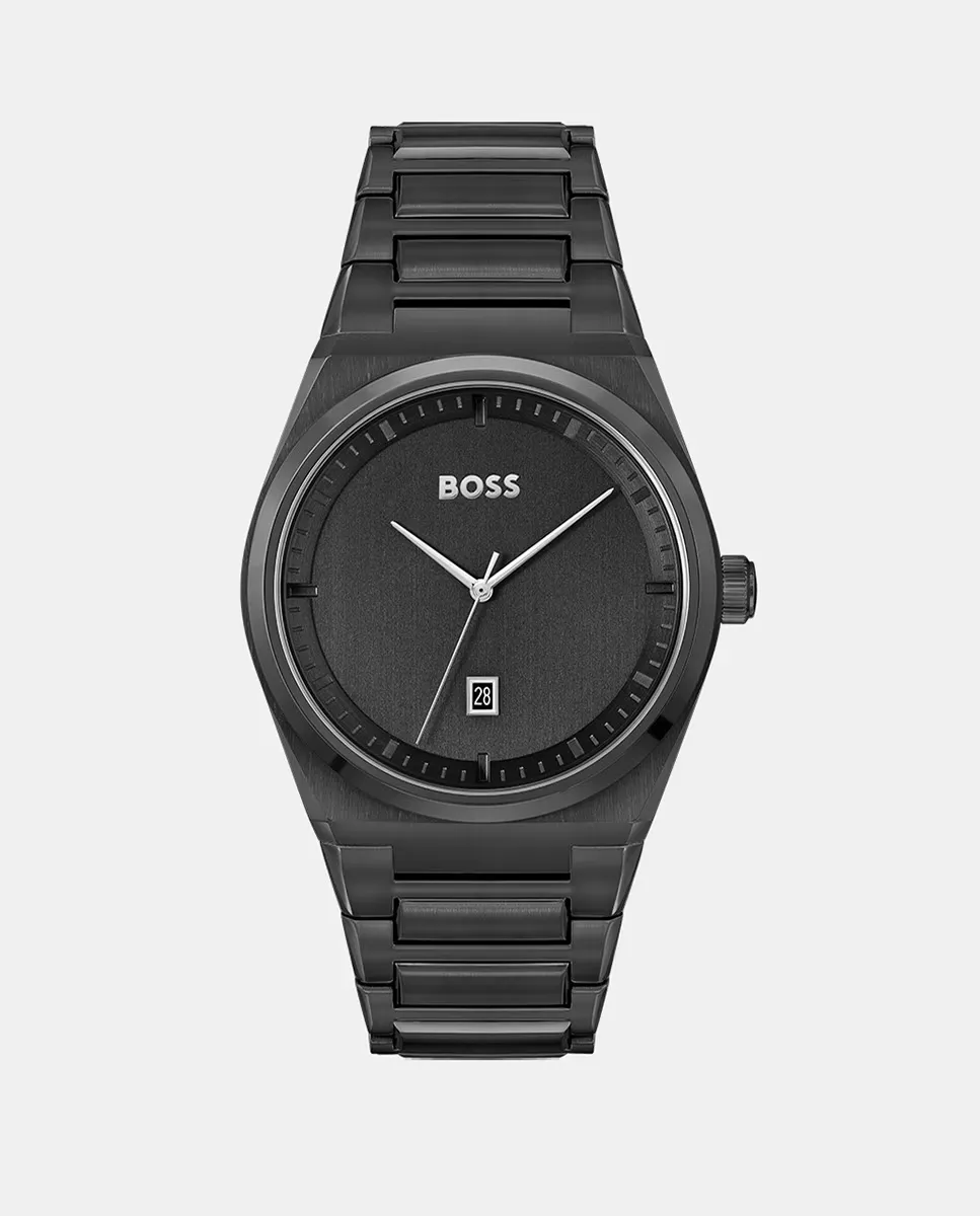 

Steer-Men 1513994 черные стальные мужские часы Boss, черный