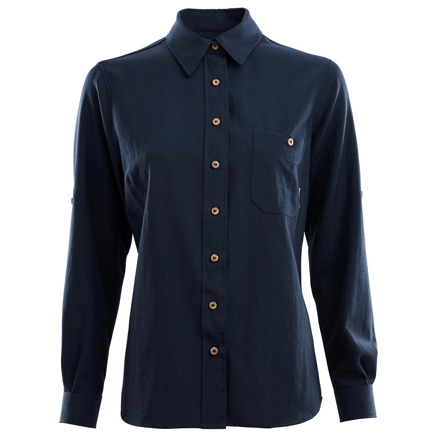 

Блузка Aclima Women's Meander Tie Front Shirt, цвет Navy Blazer