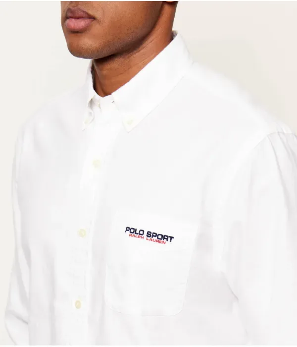Рубашка classic fit Polo Ralph Lauren, белый — фото 4