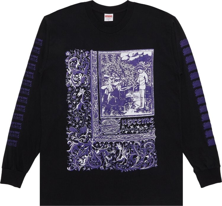 

Лонгслив Supreme Saint Sebastian 'Black', черный