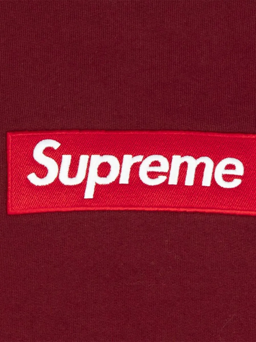 Толстовка Box Logo с круглым вырезом Supreme, красный — фото 3