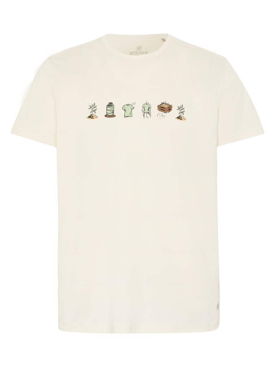 

Рубашка Detto Fatto im „Nature to Nature“-Design, белый