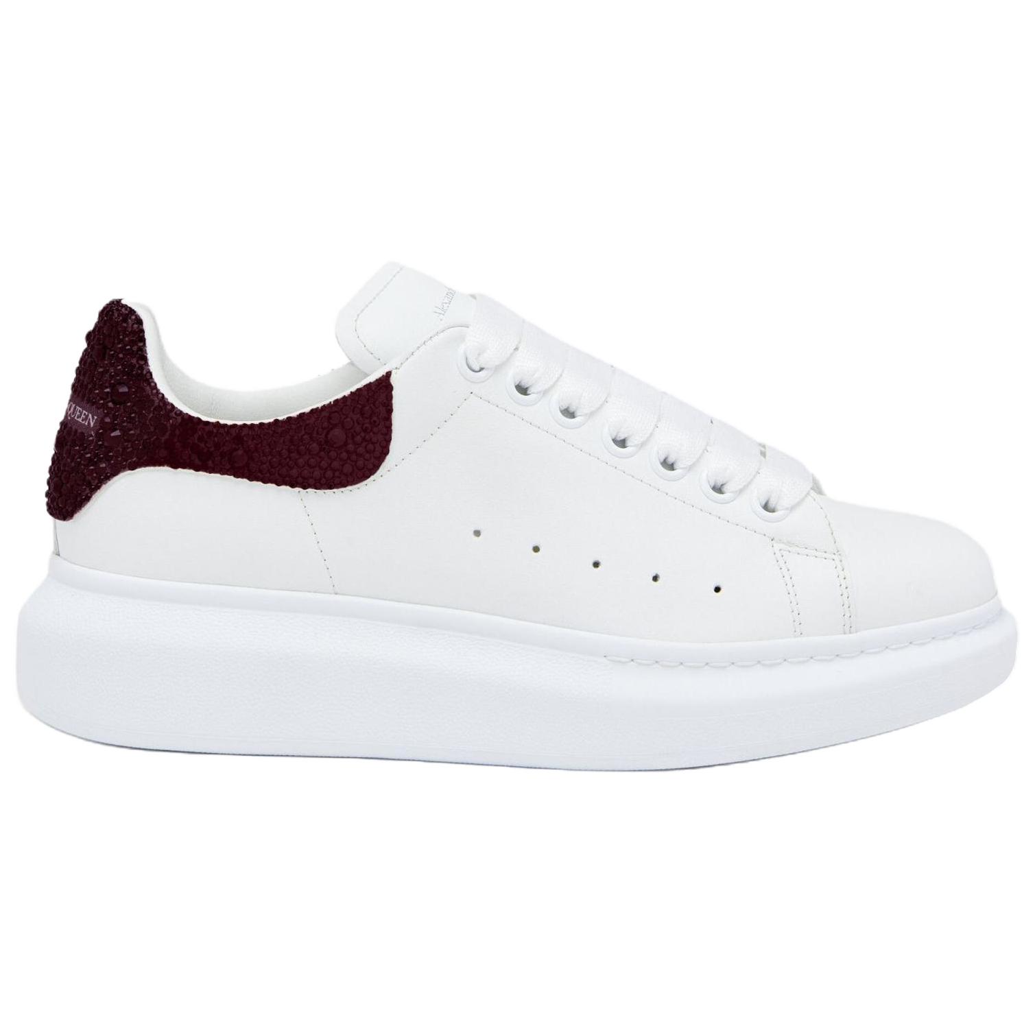 Alexander McQueen Кожаные низкие скейтборд-кроссовки мужские white — фото 3